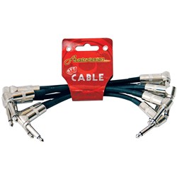 Australasian AMS615 Patch Cable 6-Pack w/ Right Angle Jacks (6 Inch)