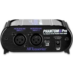 ART Pro Audio Phantom II Pro Dual Channel Phantom Power Supply