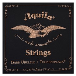 Aquila Thunderblack 4-String Bass Ukulele Set (GDAE)
