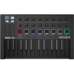 Arturia MiniLab MkII 25-Key MIDI Controller / Soft Synth (Limited Edition Deep Black)