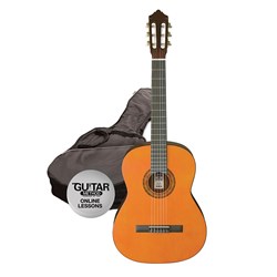 Ashton SPCG44 AM Starter Pack Full Size Nylon String Guitar w/ Bag (Amber)