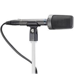 Audio Technica AT8022 Balanced X/Y Stereo Broadcast Condenser w/ Clamp, Windscreen & Pouch