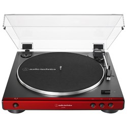 Audio Technica LP60X Standard Belt Drive Turntable w/ Built In Preamp (Red)