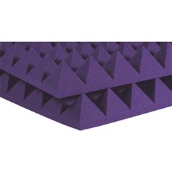 Auralex 2" Studiofoam Pyramid 12x 2ft x 2ft Panels (Purple)