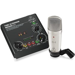 Behringer Voice Studio Recording Bundle w/ Mic, Tube Pre & Interface