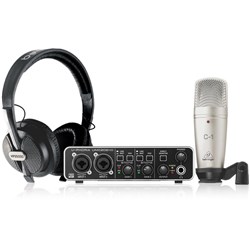 Behringer U-Phoria Studio Pro Complete Recording Bundle w/ Interface, Mic & Headphones