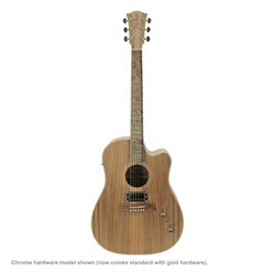 Cole Clark FL2EC-BLBL-HUM Acoustic Electric Guitar w/ Cutaway & Humbucker inc Case