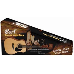 Cort CAP810 Trailblazer Acoustic Guitar Pack w/ Gig Bag, Pitch Pipe, Picks & DVD
