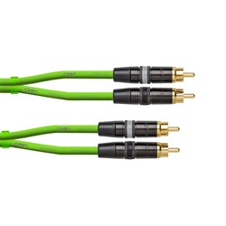 Cordial Ceon REAN 2x RCA Gold to 2x RCA Gold Cable (1.5m) (Green)