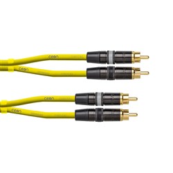 Cordial Ceon REAN 2x RCA Gold to 2x RCA Gold Cable (1.5m) (Yellow)