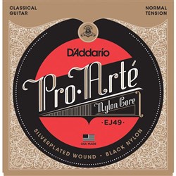D'Addario EJ49 Pro Arte Black Nylon Classical Guitar Strings - (Normal Tension)