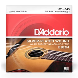 D'Addario EJ83M Gypsy Jazz Acoustic Guitar Strings - Medium (11-45)