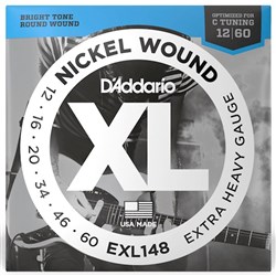 D'Addario EXL148 Nickel Wound Electric Guitar Strings - Extra-Heavy (12-60)