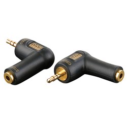 DAP Audio XGA-08 Xcaliber Series 3.5mm TRS(M) to 3.5mm TRS(F) (Right-Angle, SINGLE)