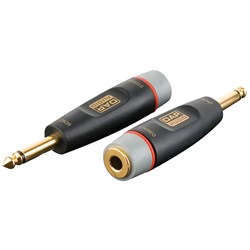 DAP Audio XGA-09 Xcaliber Series 1/4" TRS(F) to 1/4" TS(M) Adapter (SINGLE)