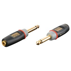 DAP Audio XGA-11 MONO 1/4" TS(M) to STEREO 3.5mm TRS(F) Adapter (SINGLE)