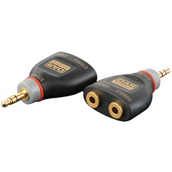 DAP Audio XGA-15 Xcaliber Series Dual 3.5mm TRS(F) to 3.5mm TRS(M) Adapter (SINGLE)