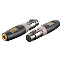 DAP Audio XGA-22 Xcaliber Series 3-Pin XLR(F) to 1/4" TRS(F) Adapter (SINGLE)