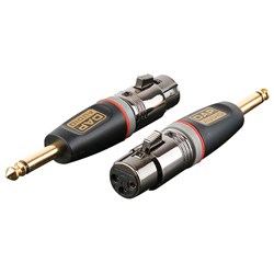 DAP Audio XGA-23 Xcaliber Series 3-Pin XLR(F) to 1/4" TS(M) Adapter (SINGLE)