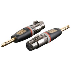 DAP Audio XGA-24 Xcaliber Series 3-Pin XLR(F) to 1/4" TRS(M) Adapter (SINGLE)