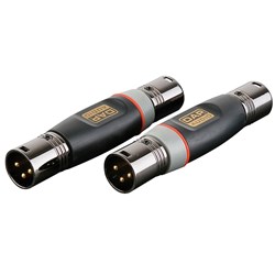 DAP Audio XGA-25 Xcaliber Series 3-Pin XLR(M) to 3-Pin XLR(M) Adapter (SINGLE)