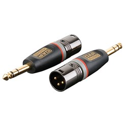 DAP Audio XGA-28 Xcaliber Series 3-Pin XLR(M) to 1/4" TRS(M) Adapter (SINGLE)