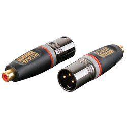 DAP Audio XGA-34 Xcaliber Series 3-Pin XLR(M) to RCA(F) Adapter (SINGLE)