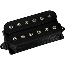 DiMarzio DP259FBK+BK Titan Bridge Humbucker F-Spaced (Black w/ Black Poles)