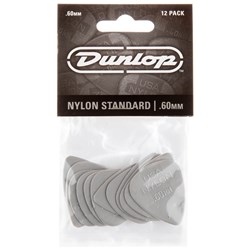 Dunlop Nylon Guitar Pick 12-Pack - Grey (.60mm)