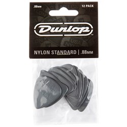 Dunlop Nylon Guitar Pick 12-Pack - Grey (.88mm)