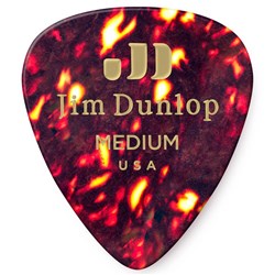Dunlop Celluloid Shell Guitar Pick 12-Pack - Tortoise Shell (Medium)