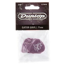 Dunlop Gator Grip Guitar Pick 12-Pack - Purple (.71mm)