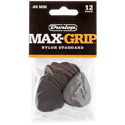 Dunlop Max-Grip Standard Guitar Pick 12-Pack - Grey (.88mm)