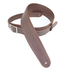 DSL GEB Series Rolled Edge Strap w/ Buckle (Saddle Brown, Brown Backing , 2.5")