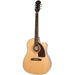 Epiphone J-15 EC Deluxe Acoustic-Electric Guitar (Natural) inc Case