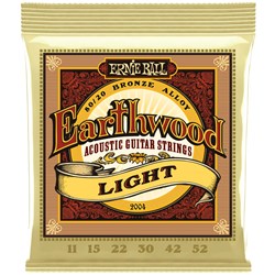 Ernie Ball Earthwood 80/20 Bronze Acoustic Guitar Strings - Light (11-52)