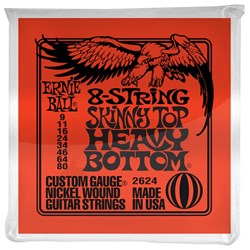 Ernie Ball 8-String Skinny Top Heavy Bottom Slinky Electric Strings - (9-80)