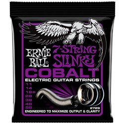 Ernie Ball 7-String Cobalt Power Slinky Electric Guitar Strings - (11-58)