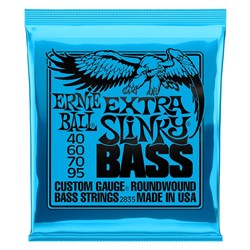 Ernie Ball Extra Slinky Nickel Wound Electric Bass Strings - (40-95)