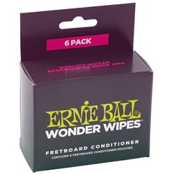 Ernie Ball Wonder Wipes Fretboard Conditioner 6-PACK