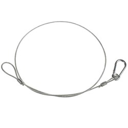Event Lighting SW3X800PC Clear PVC Coated Steel Safety Cable 3mm Think / 40KG Load