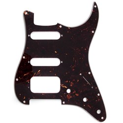 Fender 11-Hole Strat H/S/S Pickguard (3-Screw HB Pickup Mount 4-Ply (Brown Shell)