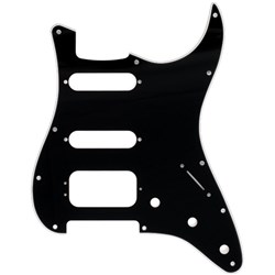 Fender 11-Hole Stratocaster H/S/S Pickguard w/ 3-Screw HB Pickup Mount 3-Ply (Black)
