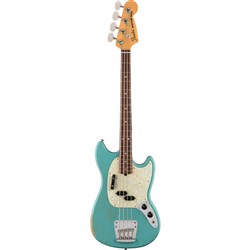 Fender JMJ Road Worn Mustang Bass (Faded Daphne Blue) inc Deluxe Gig Bag