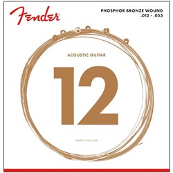 Fender 60L Phosphor Bronze Acoustic Guitar Strings - Light (12-53)