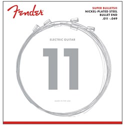 Fender 3250M Super Bullets Nickel Plated Steel Bullet End Electric Strings (11-49)