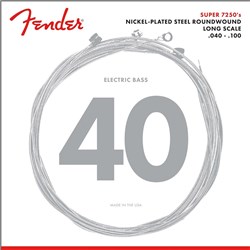 Fender 7250L Nickel Plated Steel Roundwound Long Scale Bass Strings (40-100)