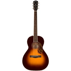 Fender PS-220E Parlor Acoustic Guitar Ovangkol Fingerboard (3-Color Vintage Sunburst)