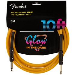 Fender Professional Glow in the Dark Cable - 10' (Orange)