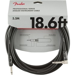 Fender Professional Series Instrument Cable Straight/Angle 18.6' (Black)